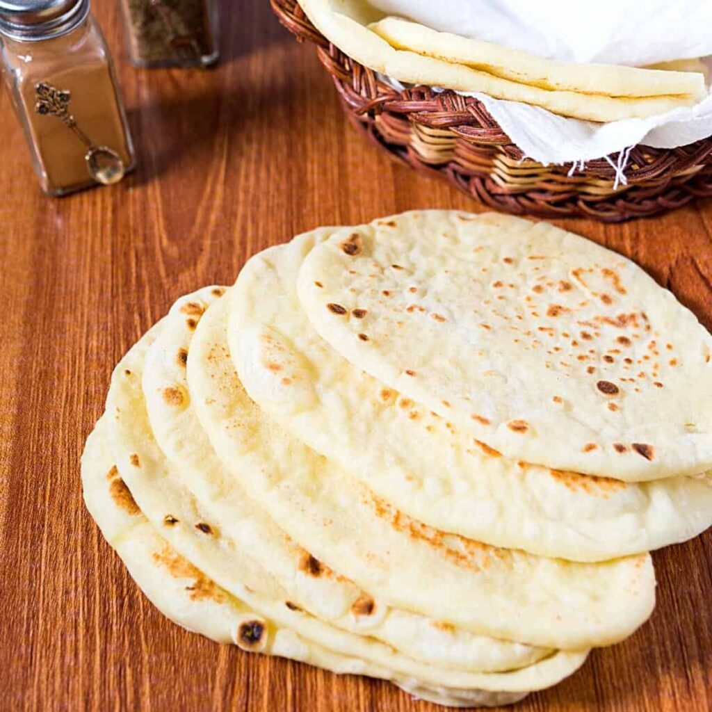 Homemade Naan Indian Flatbread