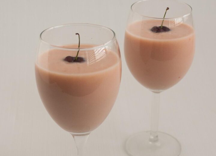 Homemade Rich Cherry Eggnog