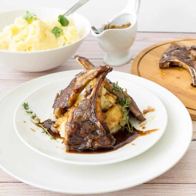 Sườn Cừu Áp Chảo Sốt Giấm Balsamic Lamb Chops – Giòn Mọng Nước