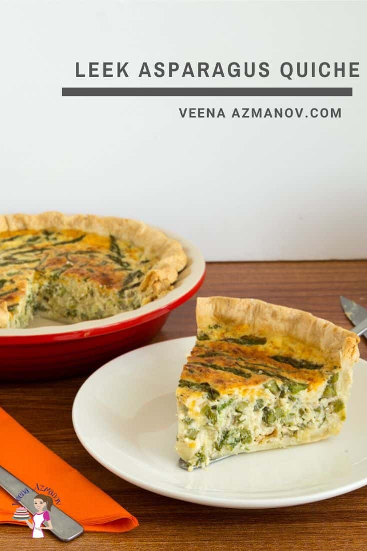 Bánh Quiche Tỏi Tây Măng Tây Leek & Asparagus – Giòn Vỏ Béo Kem