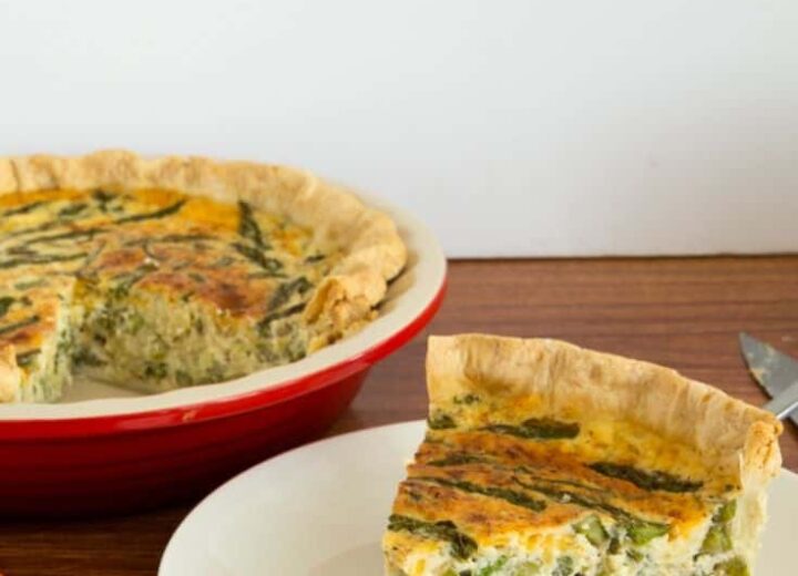 Leek and Asparagus Quiche