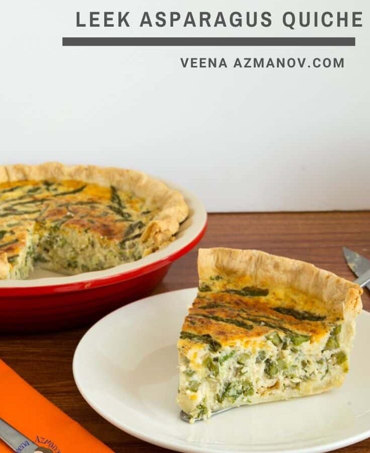 Leek and Asparagus Quiche