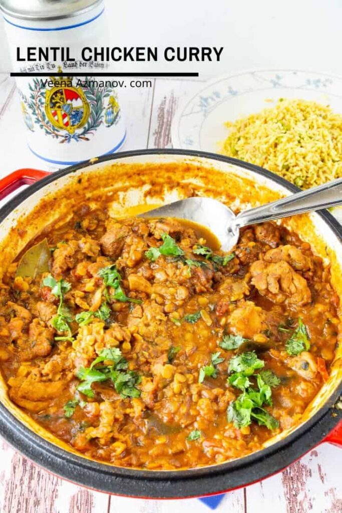 Cà Rê Gà Đậu Hà Lan Lentil Chicken Curry – Sánh Mịn Bổ Dưỡng