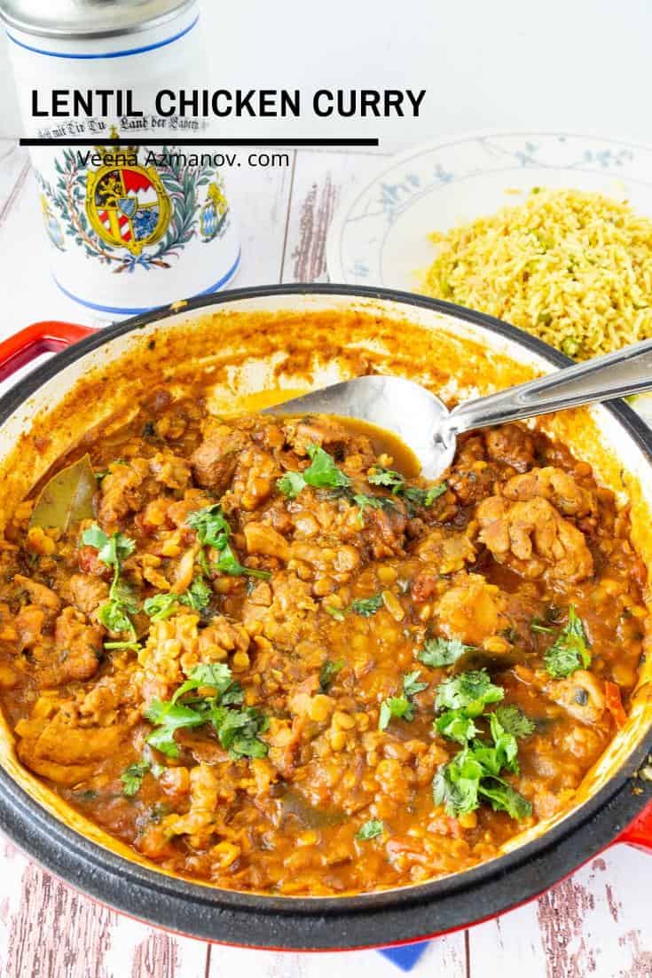 Cà Rê Gà Đậu Hà Lan Lentil Chicken Curry – Sánh Mịn Bổ Dưỡng