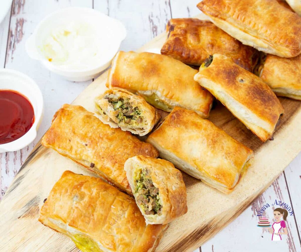 Meat Patties Meat stuffed Puff Pastry