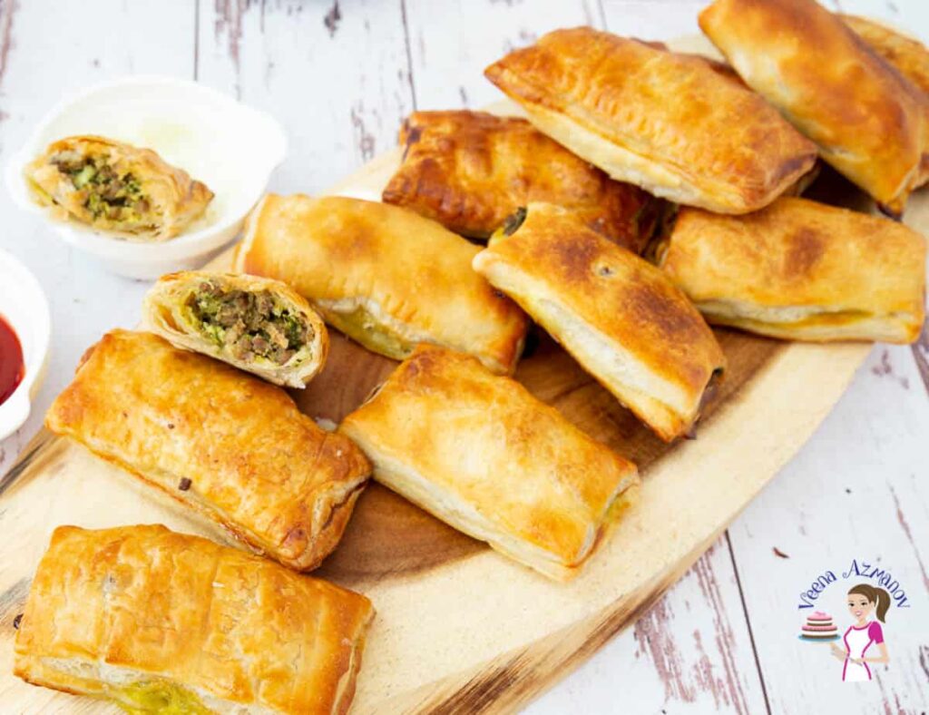 Meat Patties Meat stuffed Puff Pastry