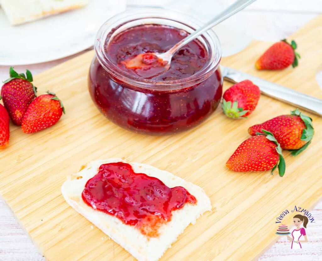Microwave Strawberry Jam 3 ingredients