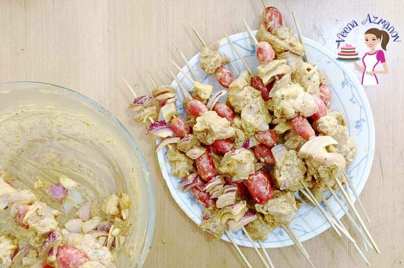 Middle Eastern Chicken Kebabs