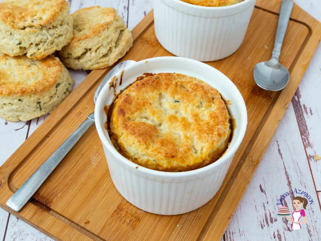 Mini Lamb Pot Pies with Biscuits