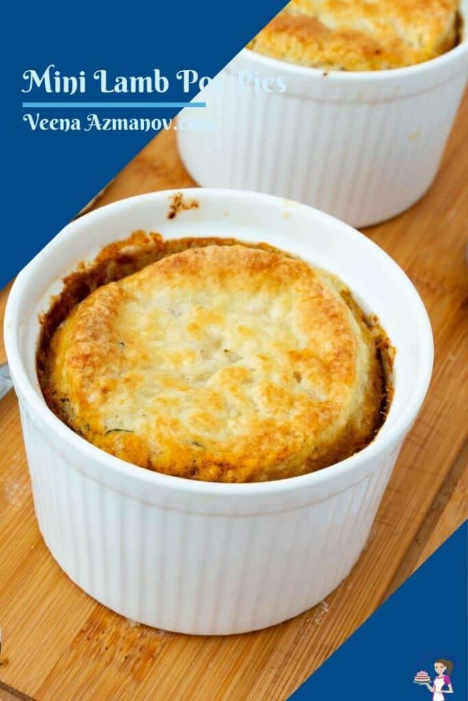 Mini Lamb Pot Pies with Biscuits