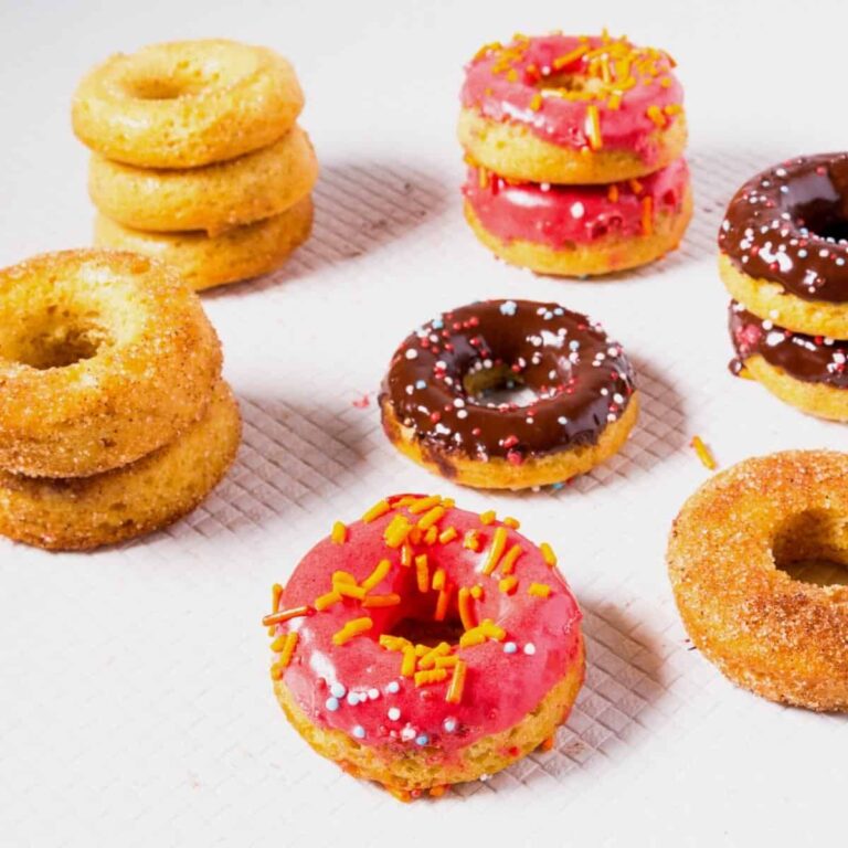 Bánh Donut Bí Đỏ Chiên Nhỏ Mini Pumpkin Cake Donuts – Bông Mềm Phủ Đường