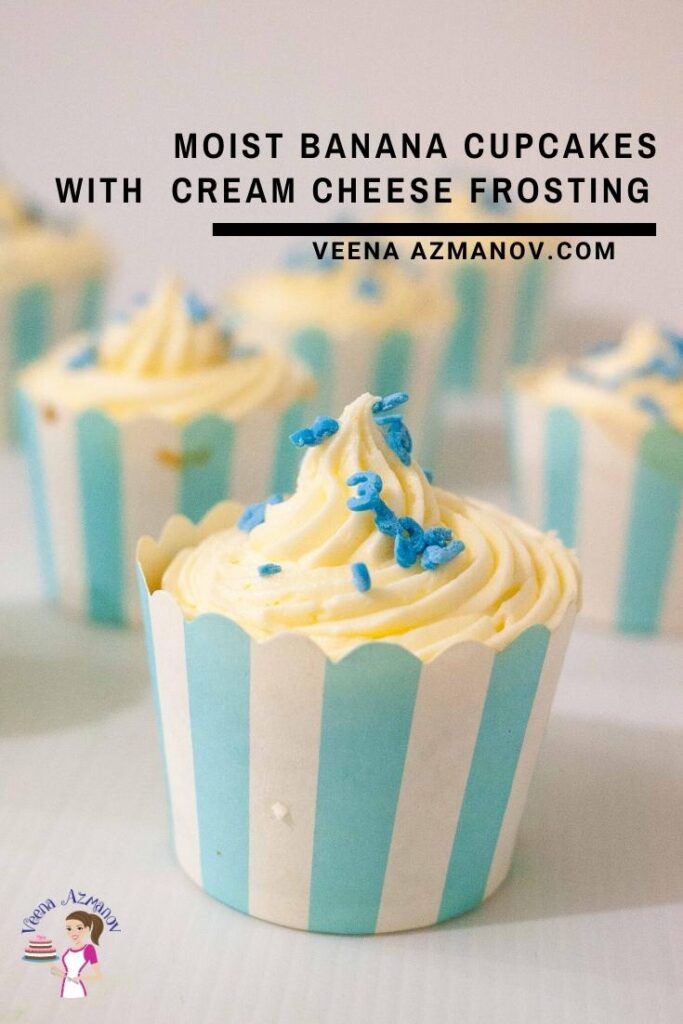 Bánh Cupcake Chuối Nướng Kem Phô Mai Banana Cupcake – Mềm Dẻo