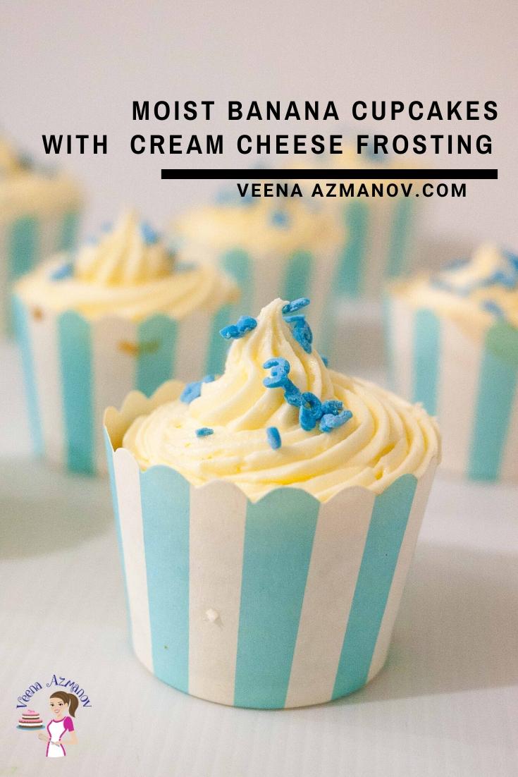 Bánh Cupcake Chuối Nướng Kem Phô Mai Banana Cupcake – Mềm Dẻo