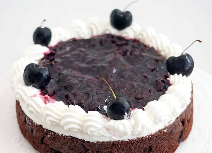 Moist Chocolate Cherry Cake