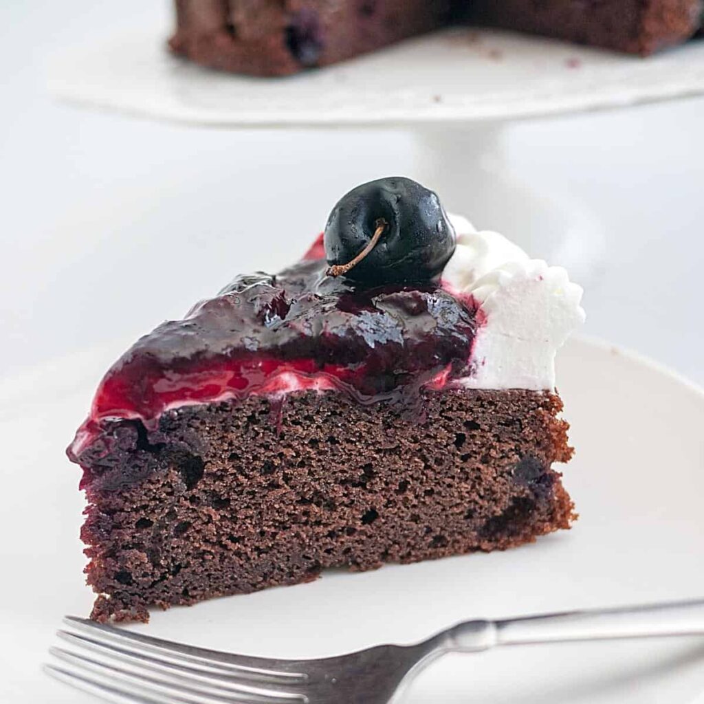 Moist Chocolate Cherry Cake
