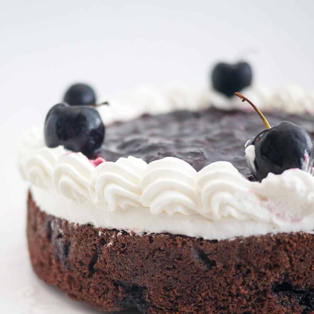 Moist Chocolate Cherry Cake
