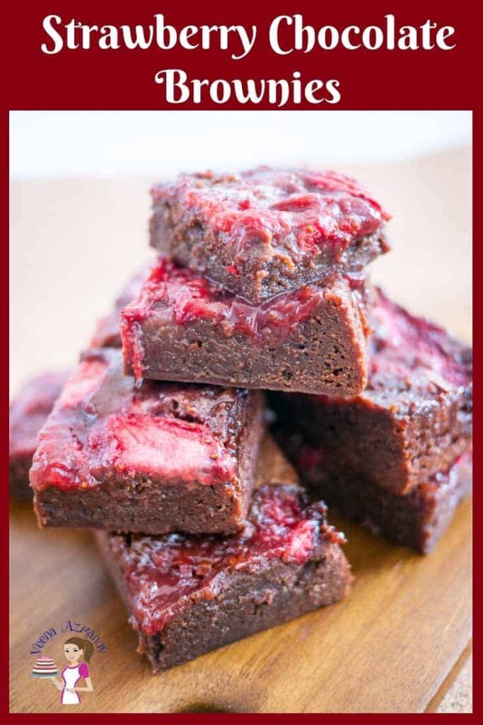 Bánh Brownie Socola Dâu Tây Strawberry Chocolate Brownie – Dẻo Mịn