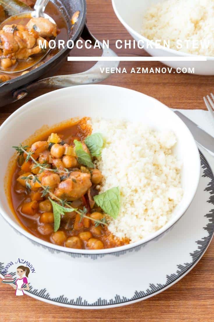 Gà Hầm Ma Rốc Ăn Kèm Hạt Couscous Moroccan Chicken Stew – Thơm Ấm