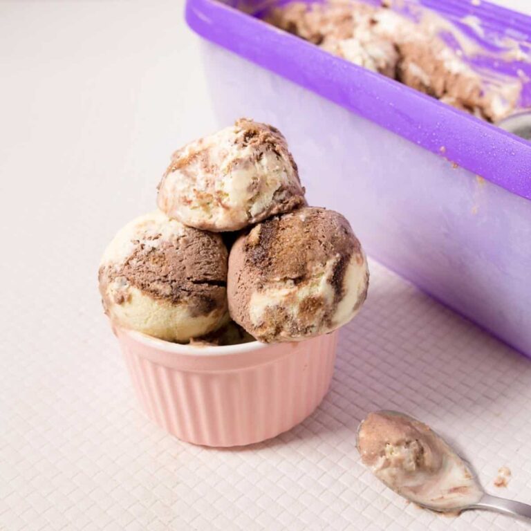 Kem Tiramisu Ý Không Cần Máy No Churn Tiramisu Ice Cream – Mát Mịn