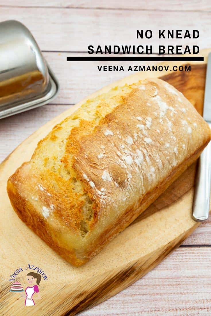 Bánh Mì Sandwich Gối Không Nhồi No Knead Sandwich Bread – Mềm Xốp