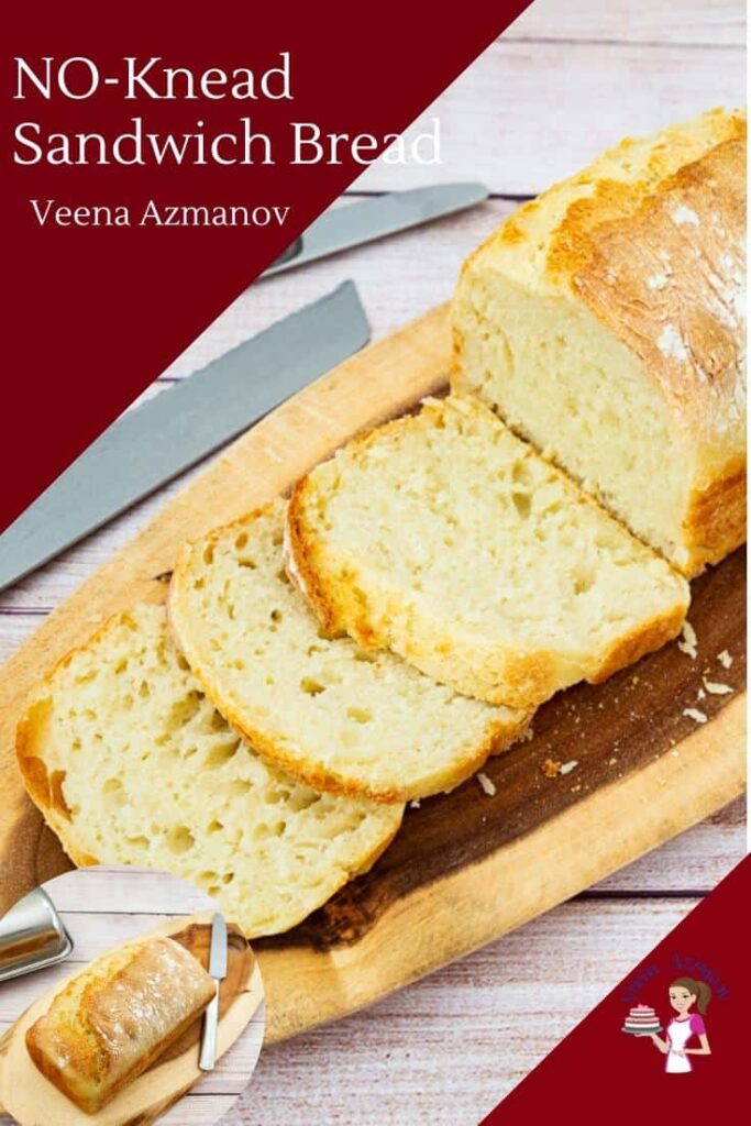No Knead Sandwich Bread Recipe