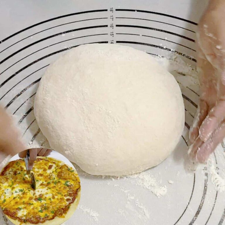Đế Bánh Pizza Không Cần Nhồi No Knead Pizza Dough – Giòn Da Dẻo Ruột