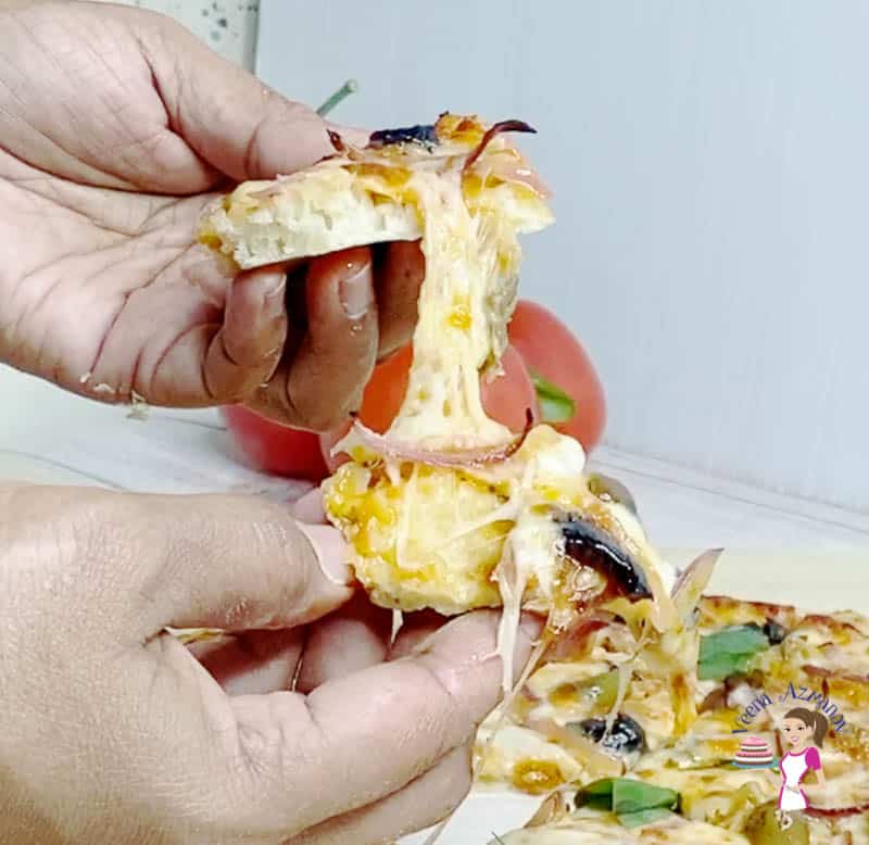 Olive Pizza with Red Onions