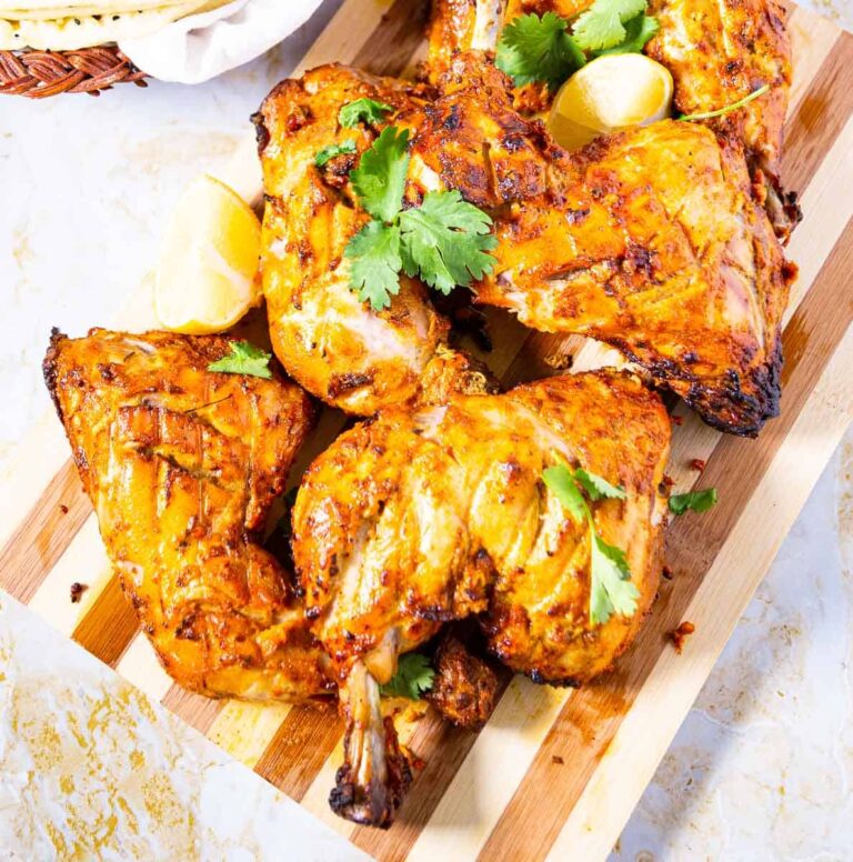 Thịt Gà Nướng Sốt Tandoori Ấn Độ Tandoori Chicken – Đỏ Thắm Giòn Da