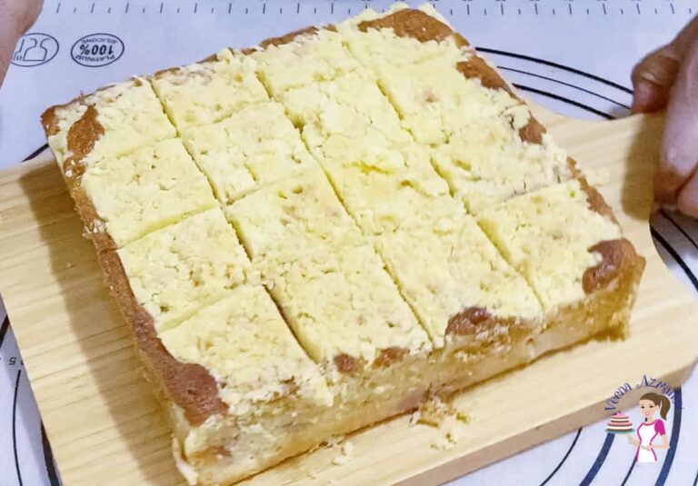 Bánh Gato Đào Phủ Vụn Bơ Peach Crumble Cake – Mềm Ẩm Giòn Rụm