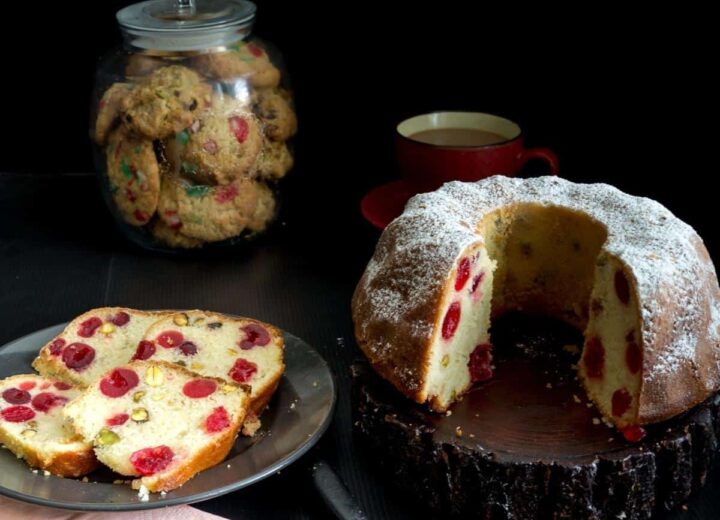 Pistachio Cherry Fruitcake