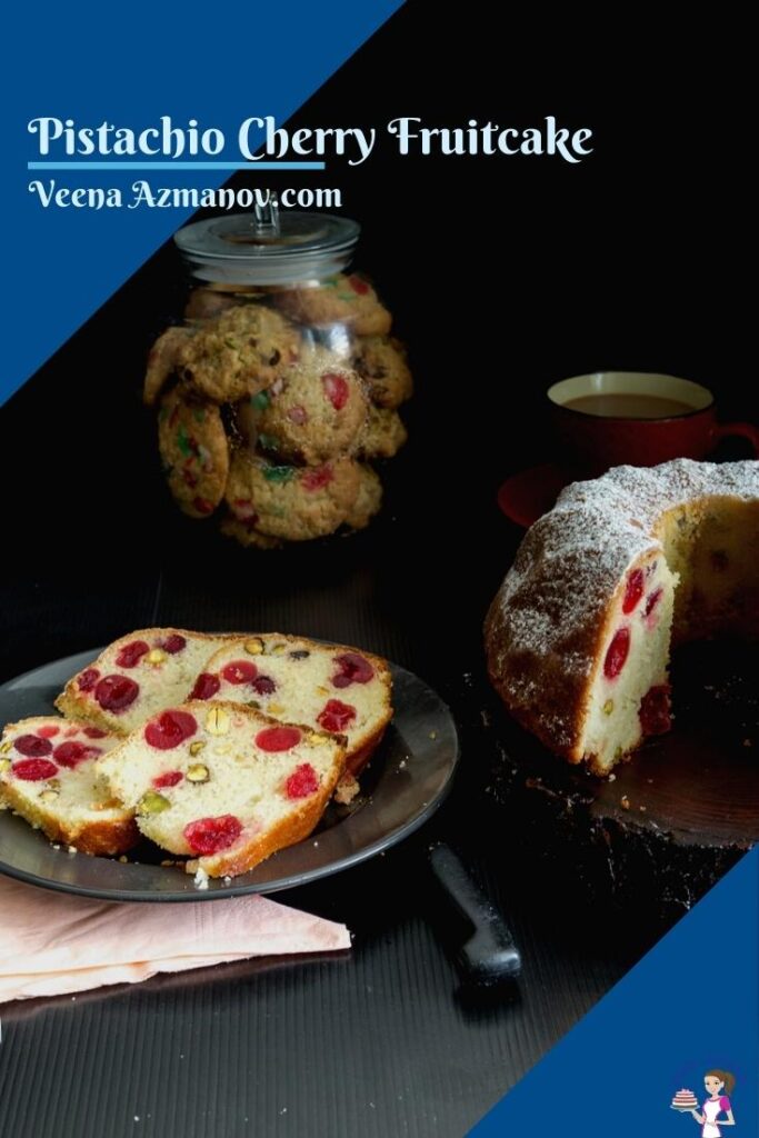 Pistachio Cherry Fruitcake
