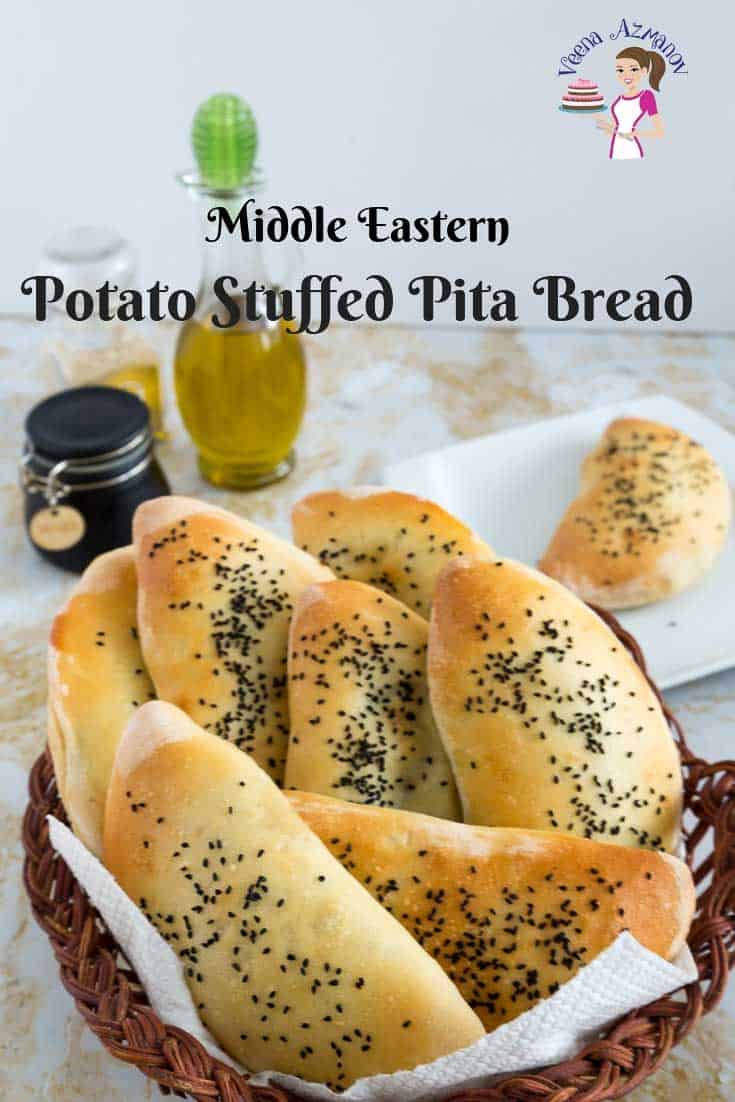 Bánh Mì Pita Nhồi Khoai Tây Gia Vị Potato Stuffed Pita – Giòn Da Dẻo