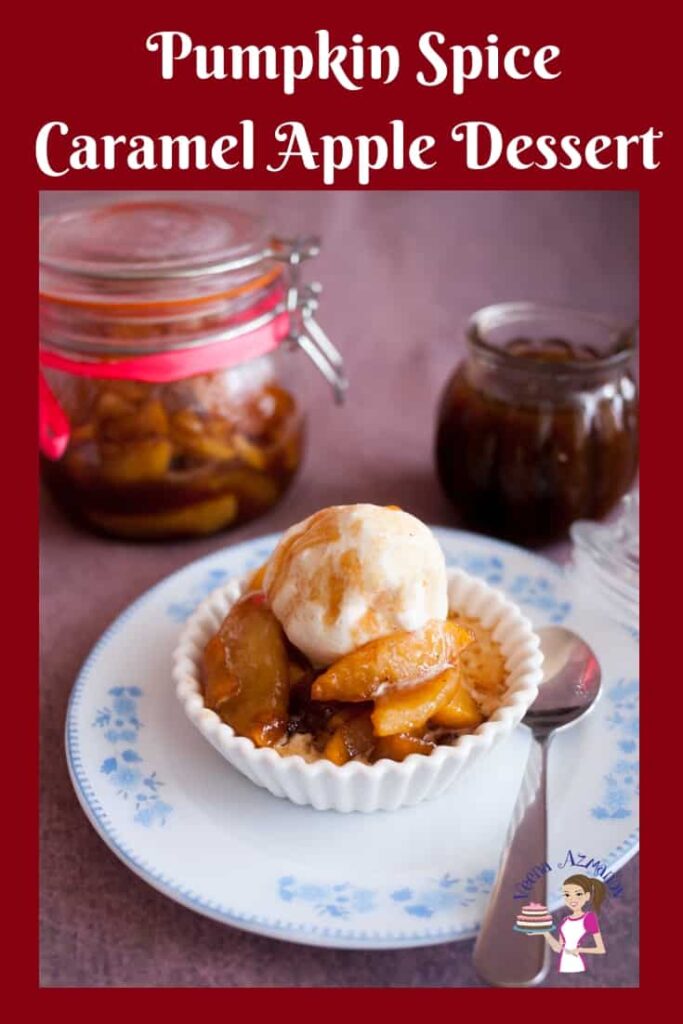 Món Tráng Miệng Bí Đỏ Táo Sốt Caramel Pumpkin Spice Caramel Apple – Giòn