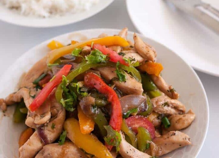 Quick Chicken Stir Fry with Peppers
