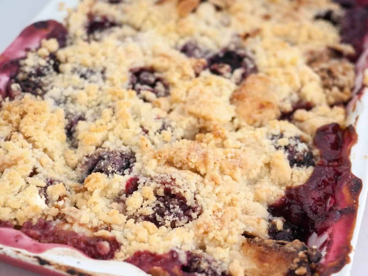 Raspberry Peach Crumble
