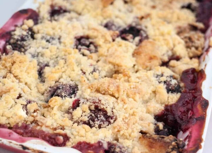 Raspberry Peach Crumble