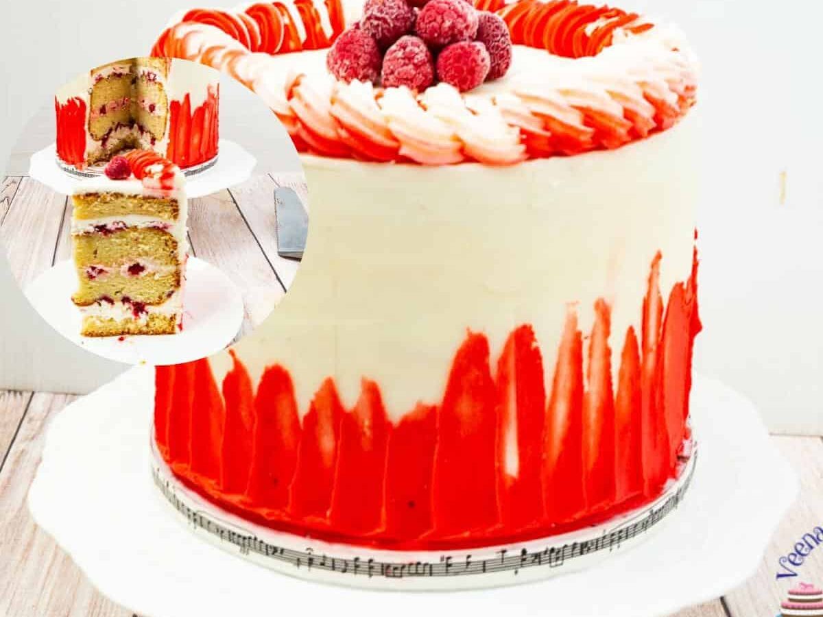Raspberry White Chocolate Cake