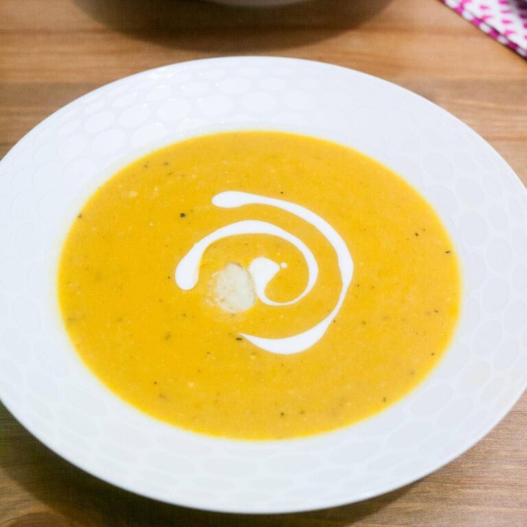 Súp Bí Hồ Lô Nướng Sánh Mịn Roast Butternut Squash Soup – Béo Ngậy