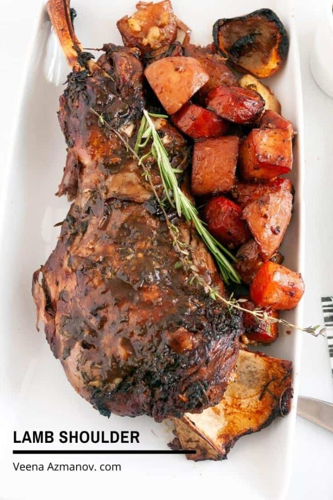 Thịt Vai Cừu Nướng Sốt Rượu Vang Đỏ Roast Lamb Shoulder – Mềm Rục