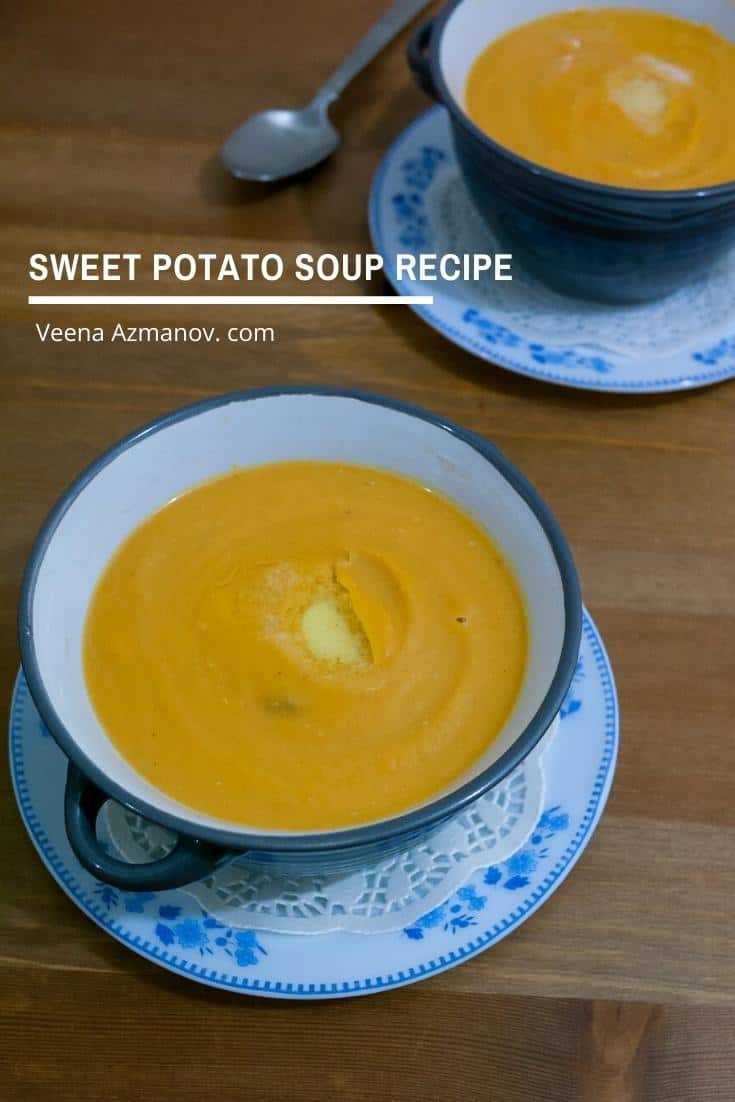 Súp Khoai Lang Mật Nướng Sánh Mịn Roast Sweet Potato Soup – Béo Ngậy