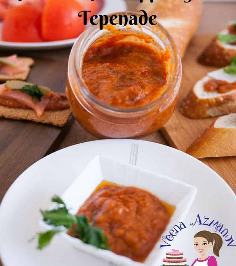 Roasted Red Pepper Garlic Tapenade
