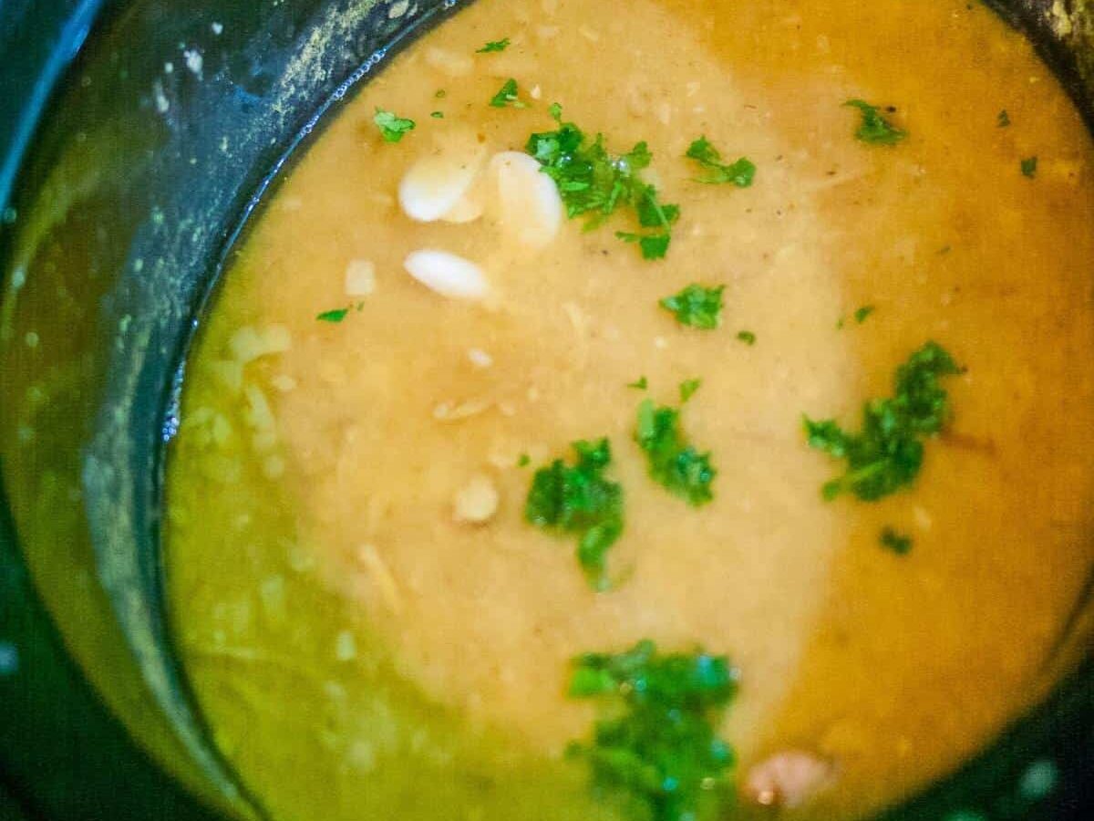Slow Cooker Yellow Lentil Soup