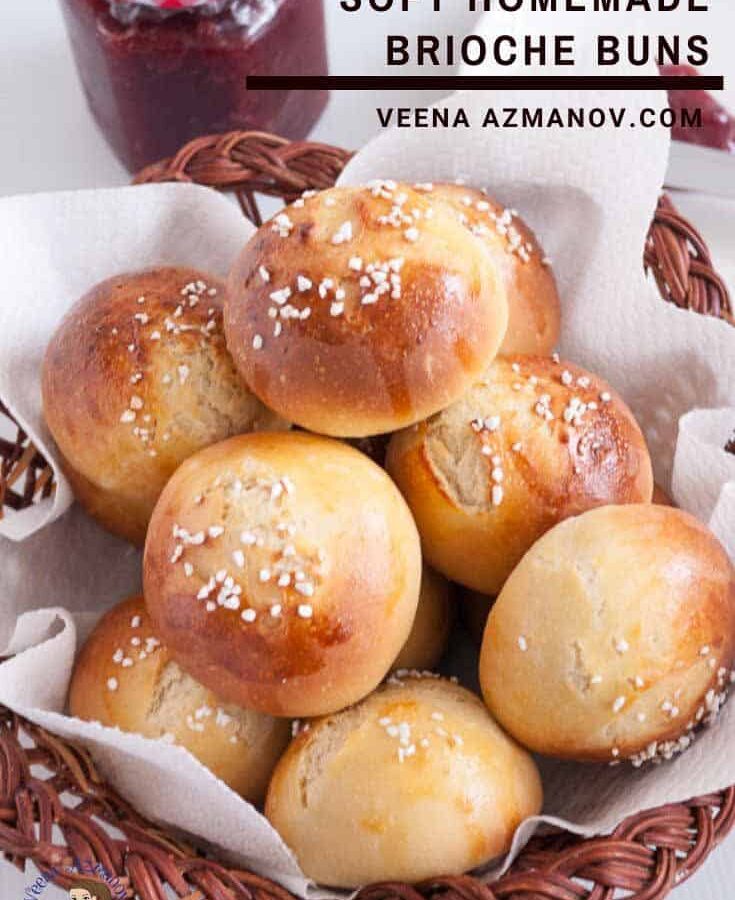 Soft Brioche Buns Homemade