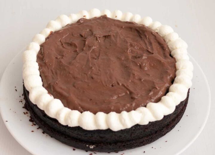 The BEST Chocolate Mousse Cake Filling