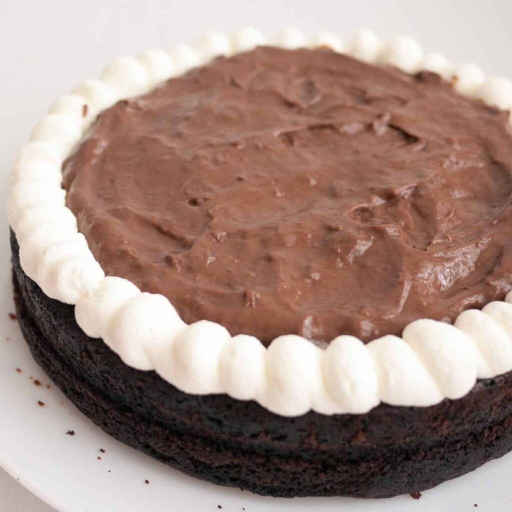 The BEST Chocolate Mousse Cake Filling