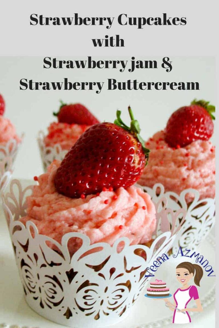 Bánh Cupcake Dâu Tây Không Trứng Phủ Kem Bơ Hồng – Mềm Mịn