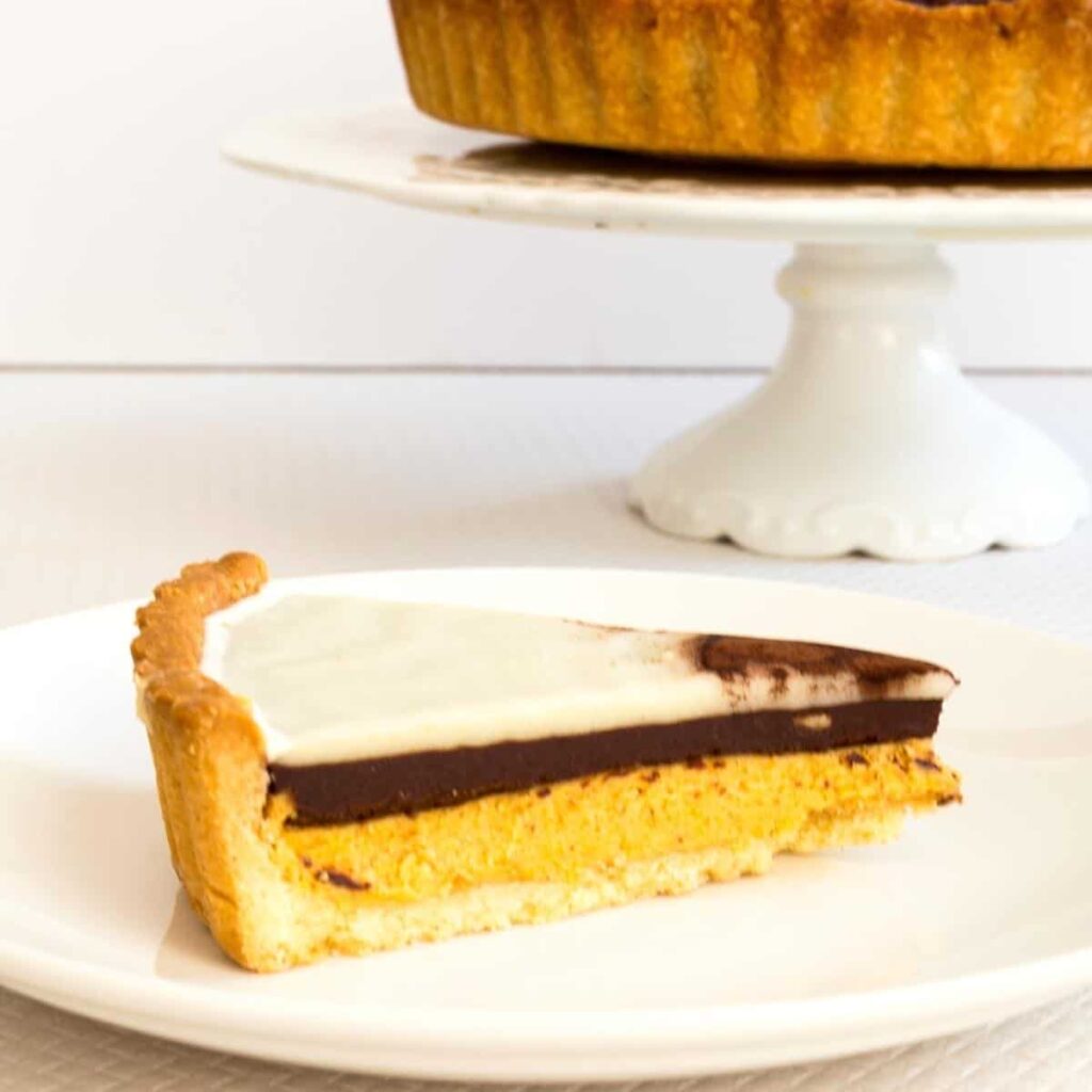 Triple Chocolate Pumpkin Tart
