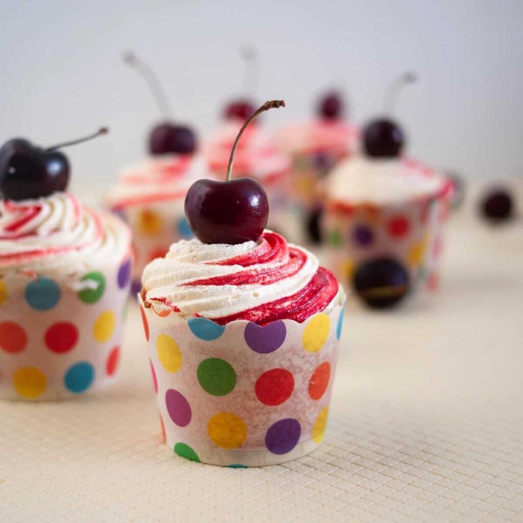 Vanilla Cherry Cupcakes