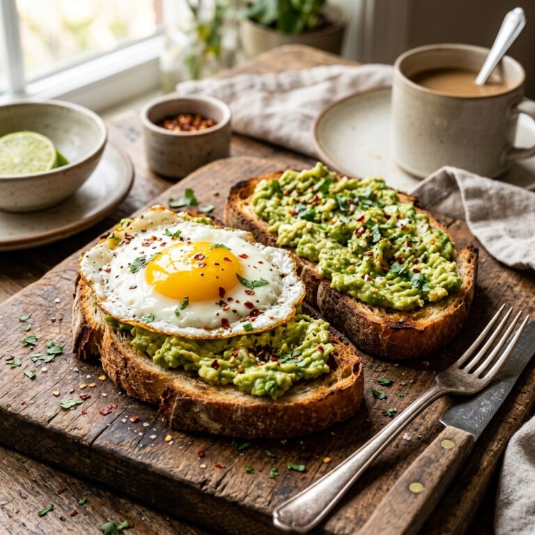 Sandwich Bơ Trứng Ốp La (Avocado Egg Toast) – Bữa Sáng 10 Phút Đầy Năng Lượng